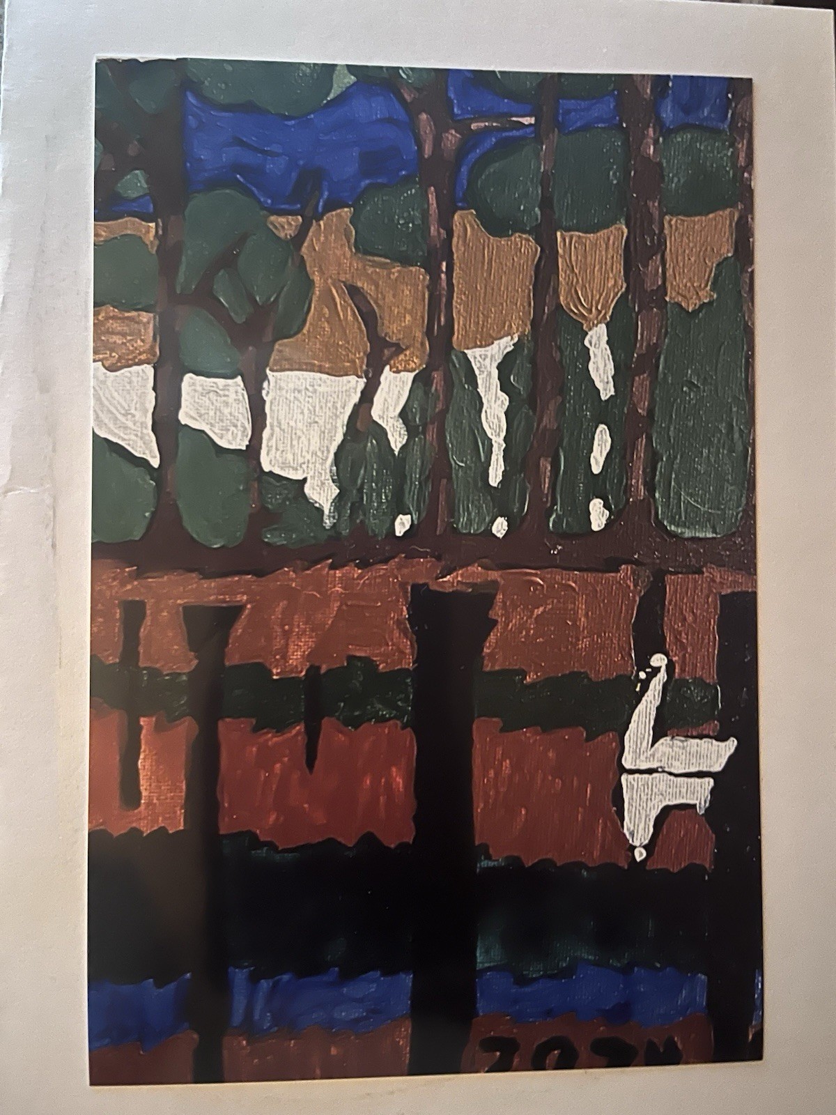 Childrens Gift Cards Hand-painted by Artist.    Set of (3) for $10.