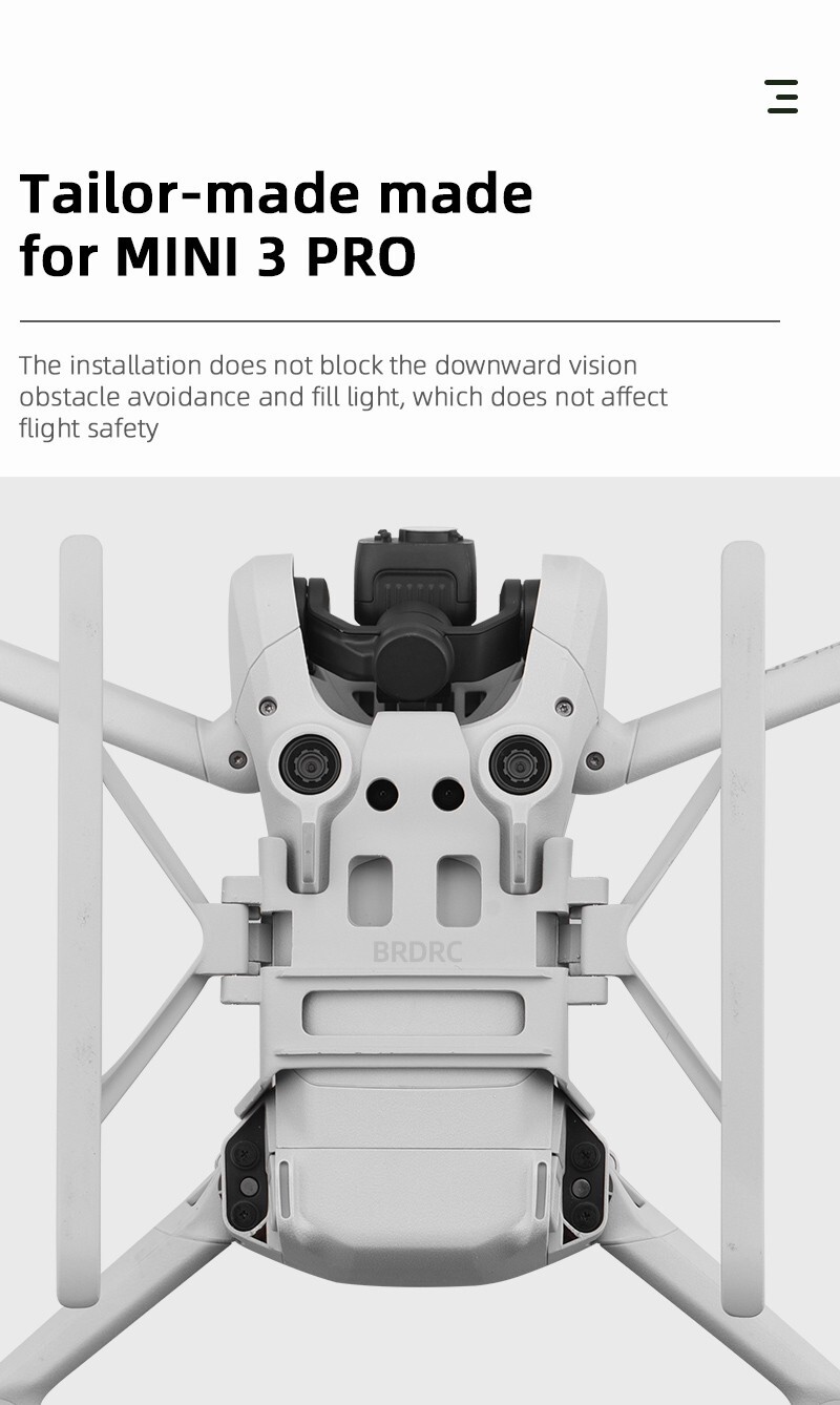 Foldable Landing Gear Expansion Heightening Leg For DJI Mini 3 Pro