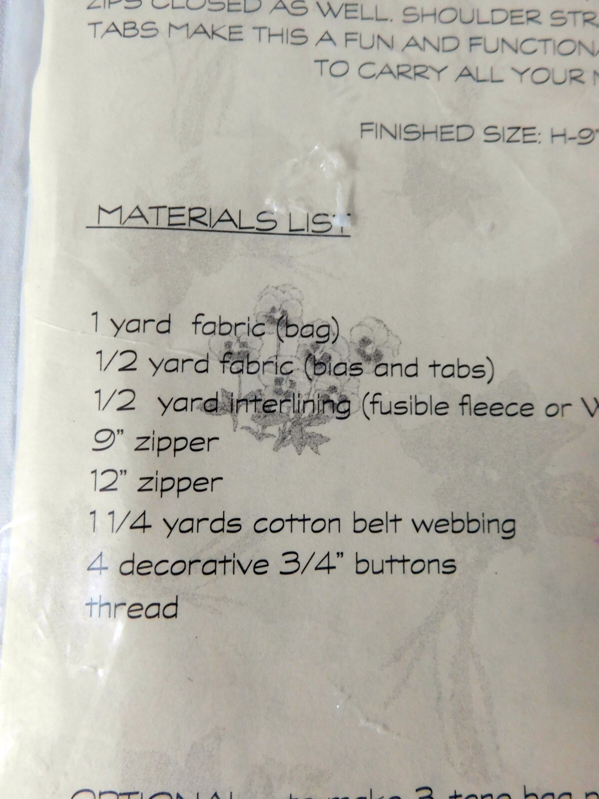 Favorite Things Pattern Designs A Mail Bag Pattern
