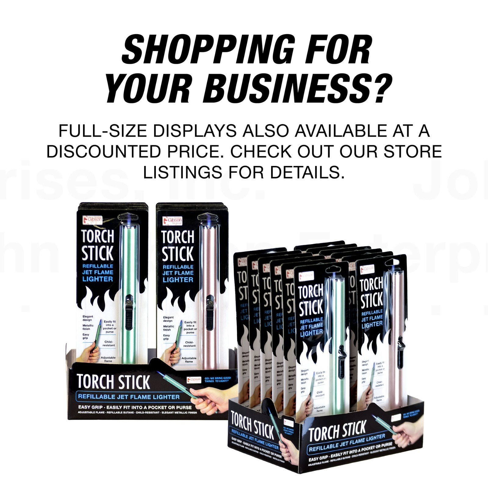 G.E.I. Torch Stick Utility Lighter 2pcs, Blue Torch Flame, Small Gifts