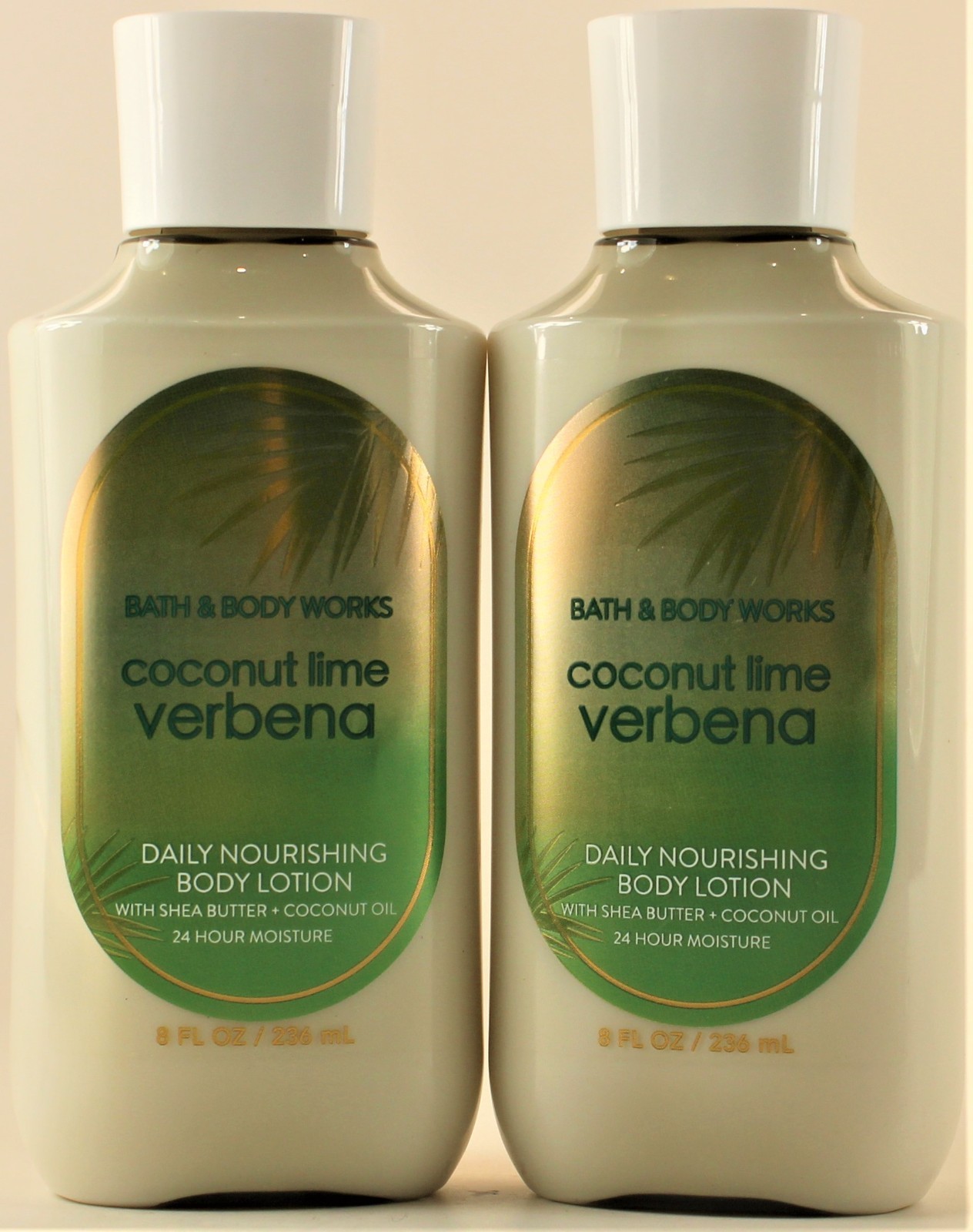 QTY 2 - Bath & Body Works COCONUT LIME VERBENA Body Lotion Moisturizer Cream 8Oz