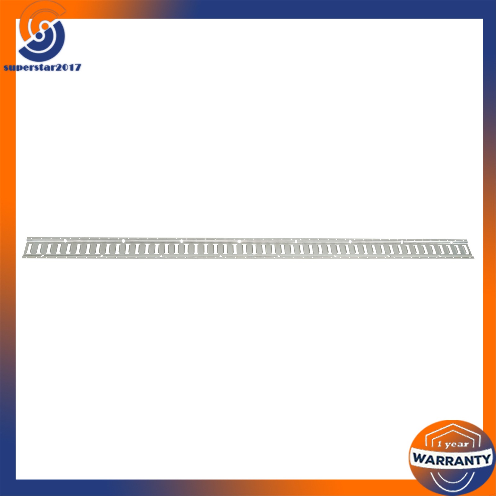 Silver 28 Pack 8 Foot E Track Rail Kit, Zinc Plated With Hardware For Trailers