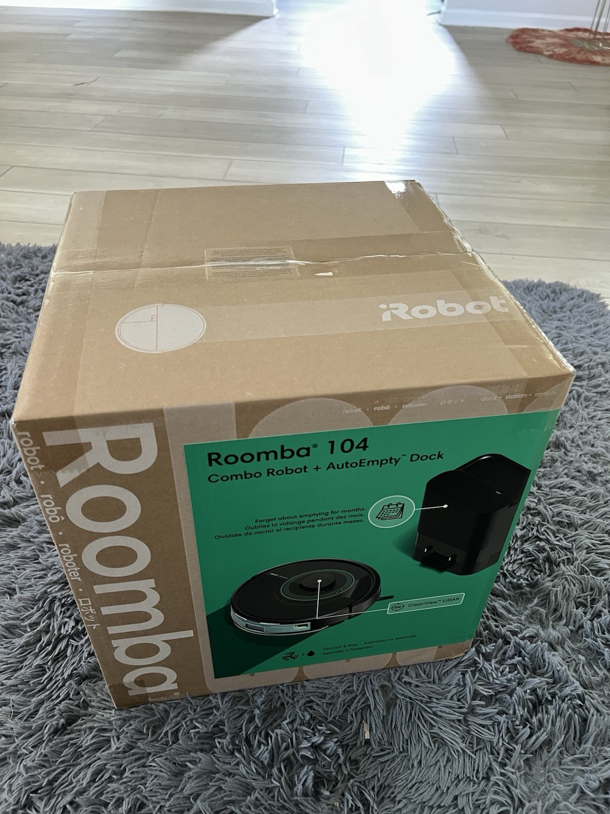 iRobot Roomba 104 Combo Robot Vacuum & Mop Auto Empty Dock WiFi with app