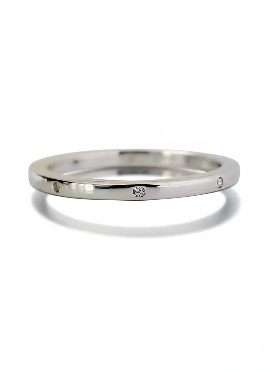 Sterling Silver 925 Elegant Thin Band Ring