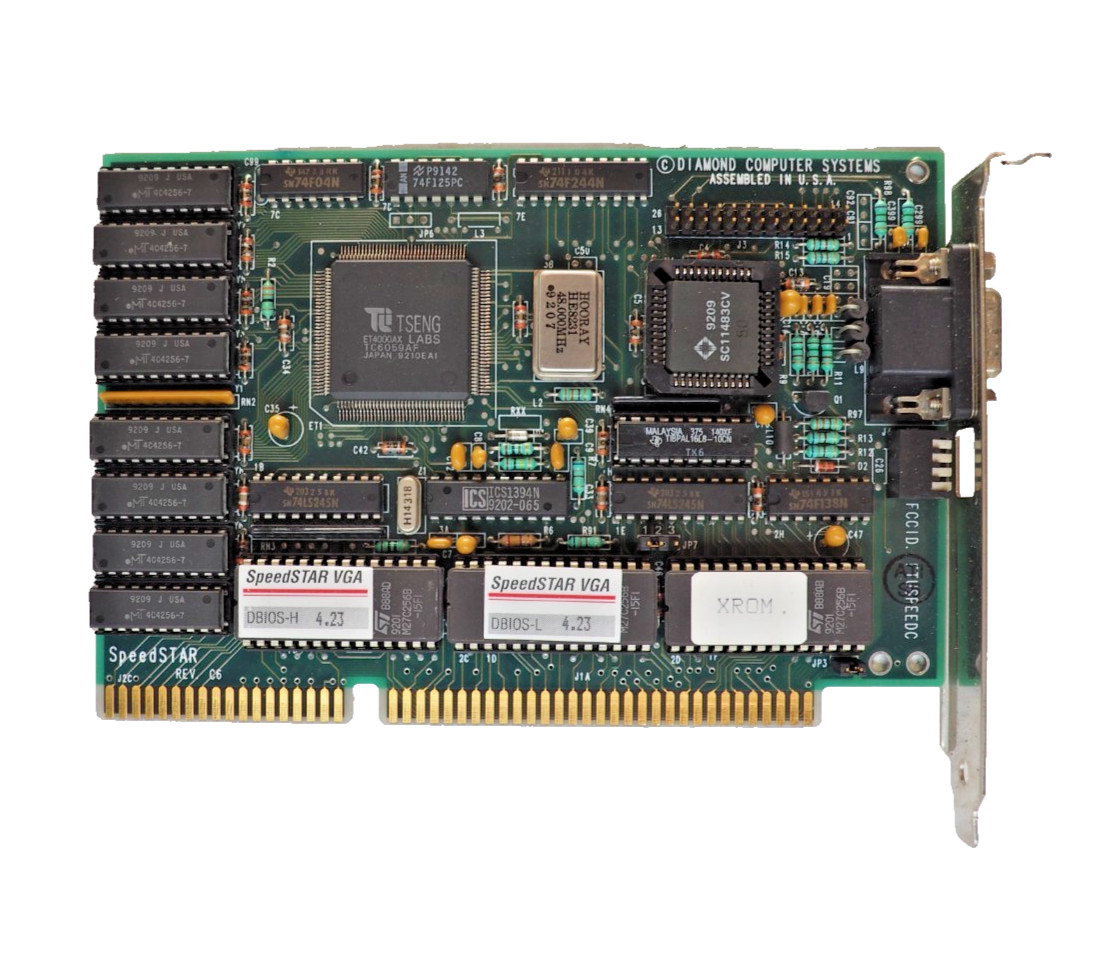 Vintage Diamond SpeedSTAR FTUSPEEDC Video VGA Card