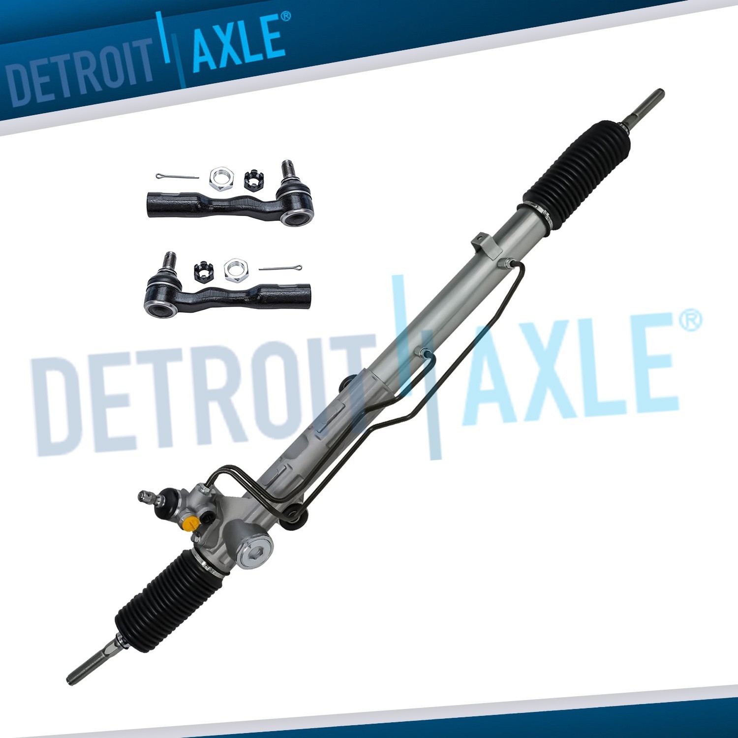 Power Rack and Pinion + Outer Tie Rods for 2000 2001 2002 Toyota Sequoia Tundra
