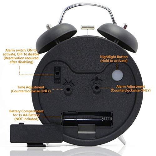 SUPER Extremely Extra Loud Alarm Clock for Heavy Sleeper Battery Backup Vibratin