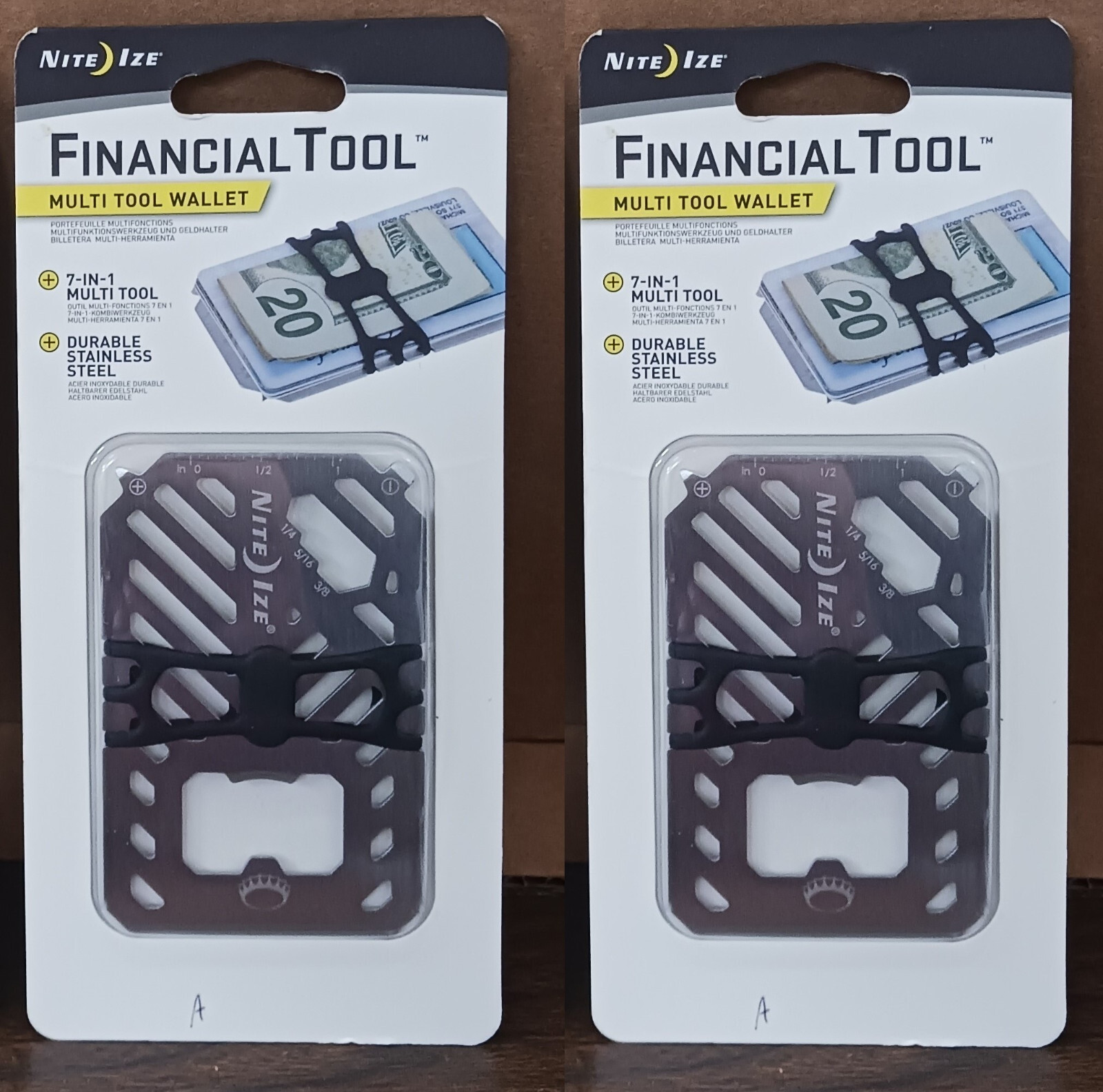 Night Ize - Financial Tool - 7 In 1 Multi Tool Wallet - 2 Pack - **NEW**
