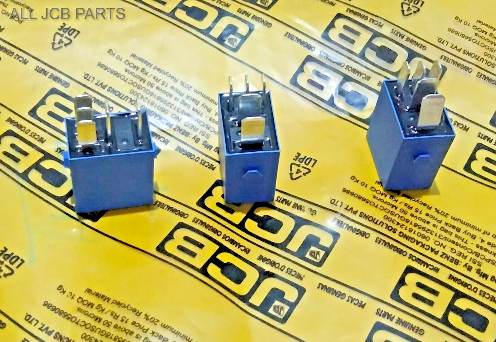 3 PCS GENUINE JCB RELAY, 12V (332/C3148 716/30149 716/23900 716/30285 716/E0156)
