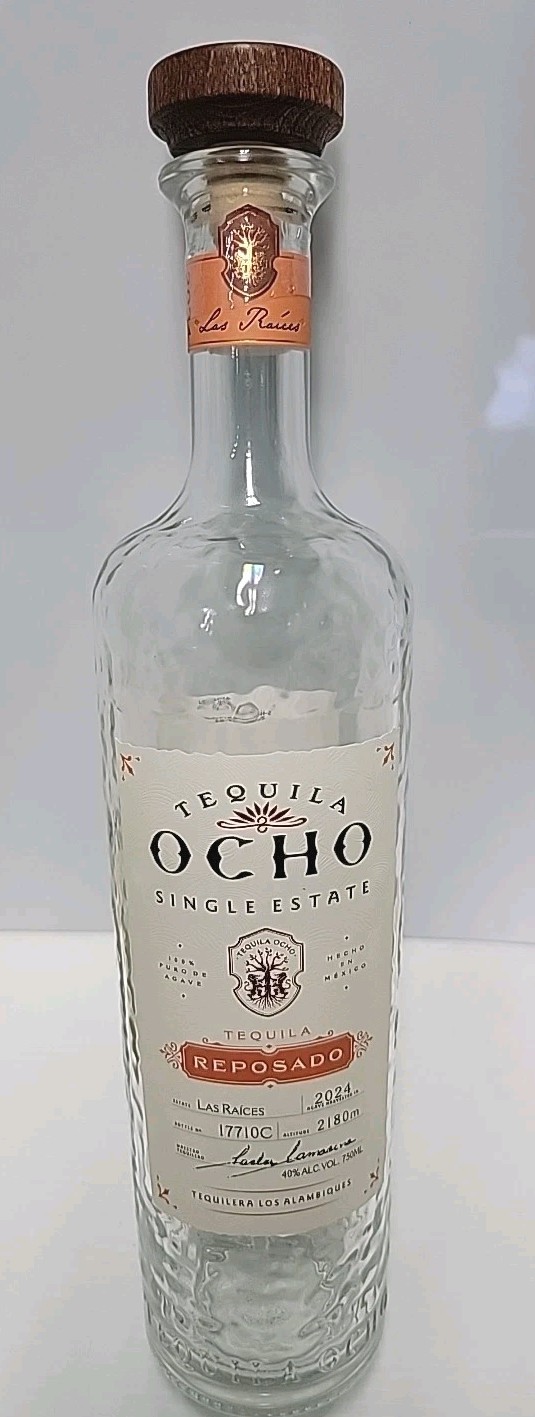 OCHO Single Estate Tequila Reposado EMPTY Bottle