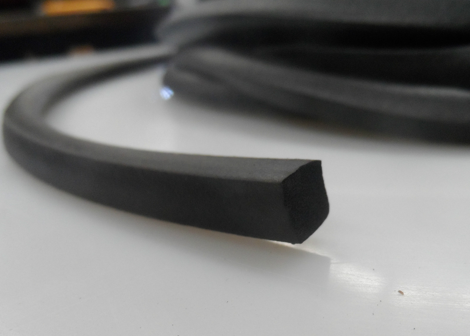 Weather Strip EPDM Sponge  Rubber , 14mm x 14mm  section, by the meter