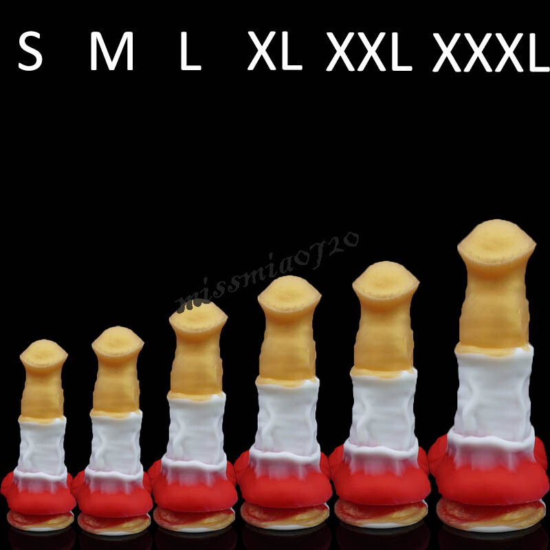 6 Sizes Liquid Silicone Realistic Dildo Skin Feeling Huge Penis Suction Big-Dick