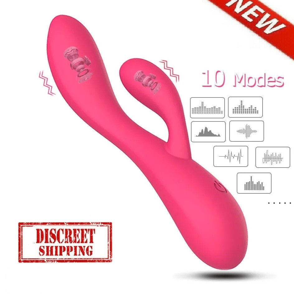 Waterproof Vibrator G-Spot Dildo Clit Massager Vibe Couple Women Adult Sex Toys