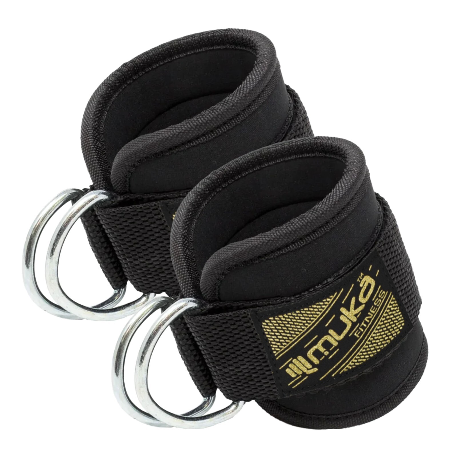 Muka ANKLE D RING STRAPS(PAIR) Thigh Leg Pulley Lifting Padded Cable Attachment