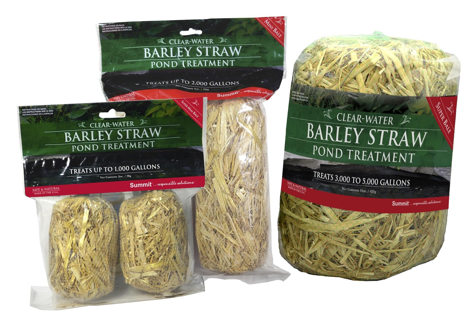Summit...responsible solutions Summit 125 Clear-Water Barley Straw 2Pack
