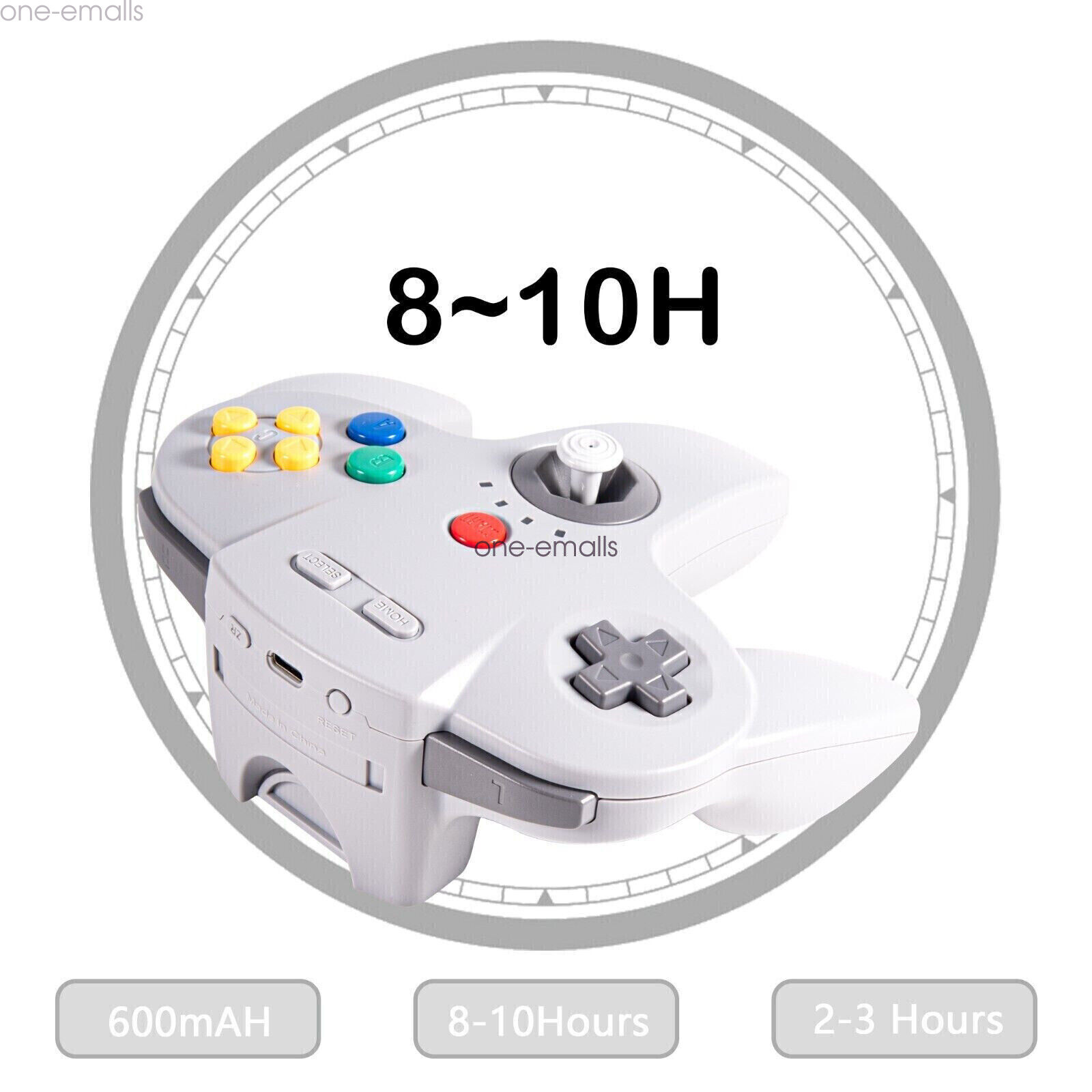 Wireless N64 Controller for Nintendo 64 Console/ Switch Mac Windows Rechargeable