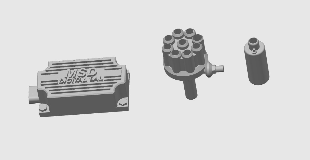 1/24 1/25 3D Resin MSD Electric Ignition Setup Scale Model Kit Parts