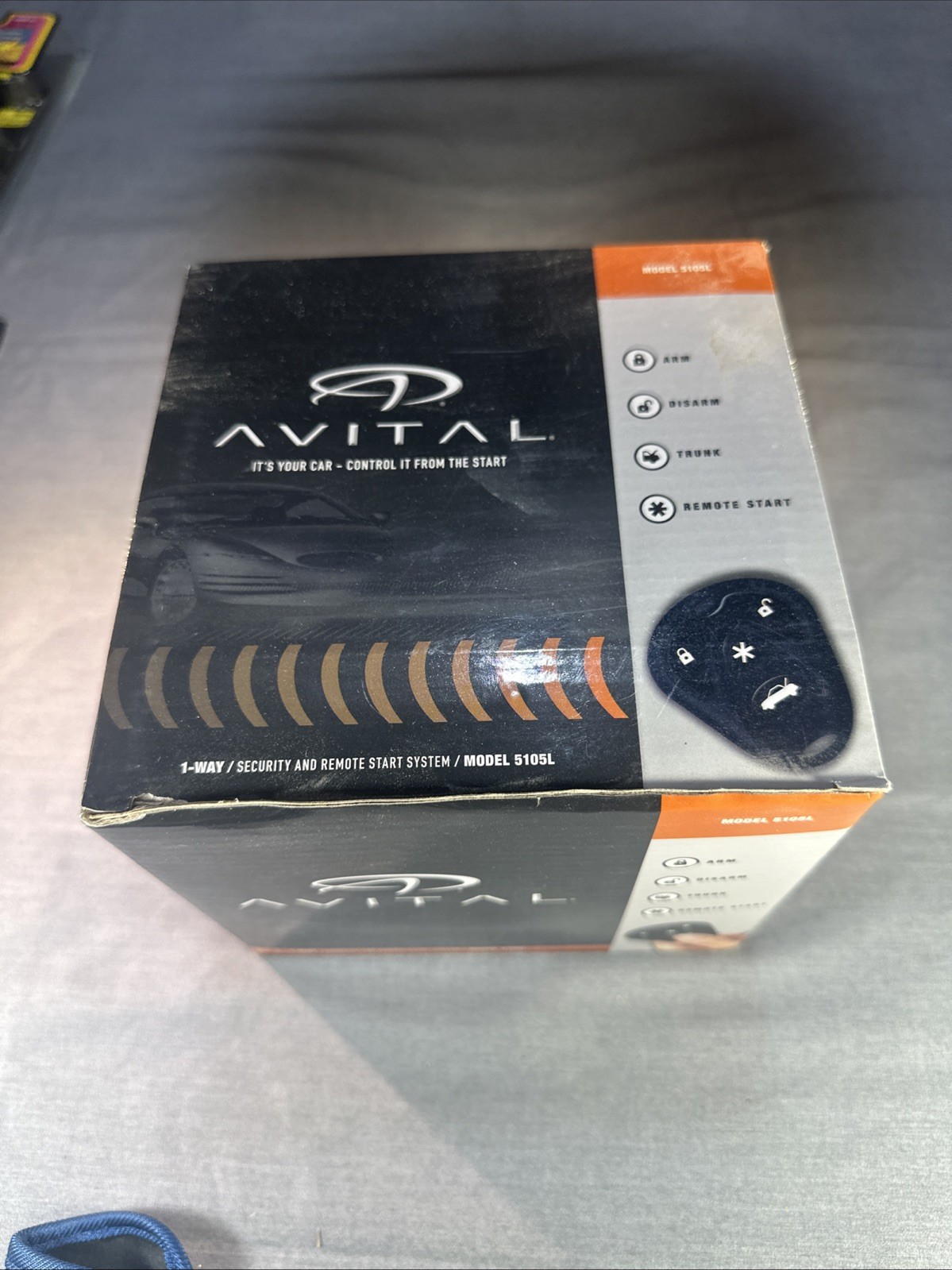 NEW Avital 5105L Alarm & Remote Starter 1500 Ft  Range TWO 4-Button Remotes