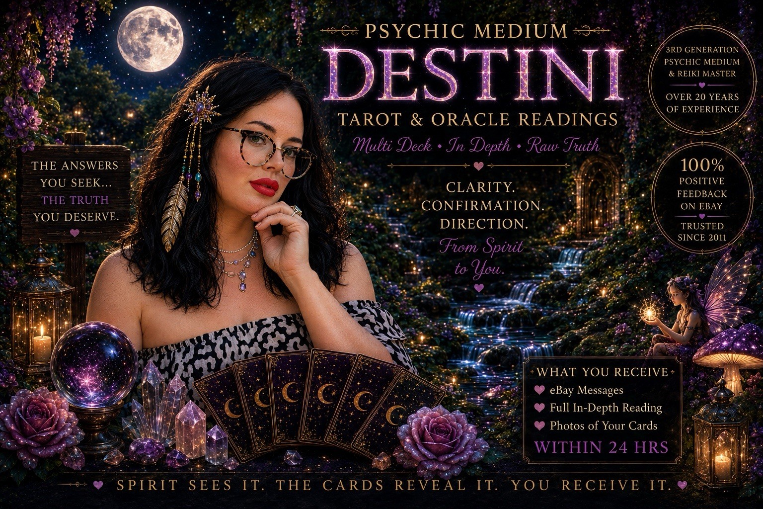 Tarot Reading + Oracle Reading ✨ Psychic Medium Destini 24HR Answers RAW TRUTH