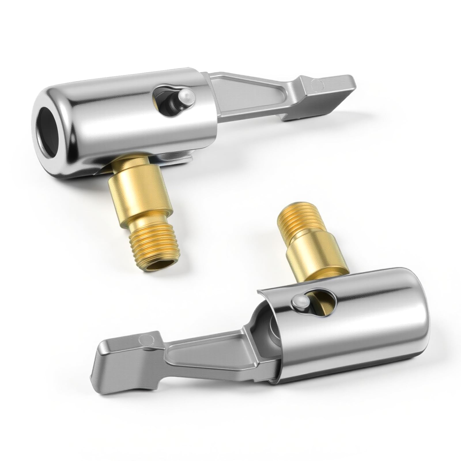 Alrhso 2 Pcs Tire Inflator Hose Adapter Lock on Locking Nozzle