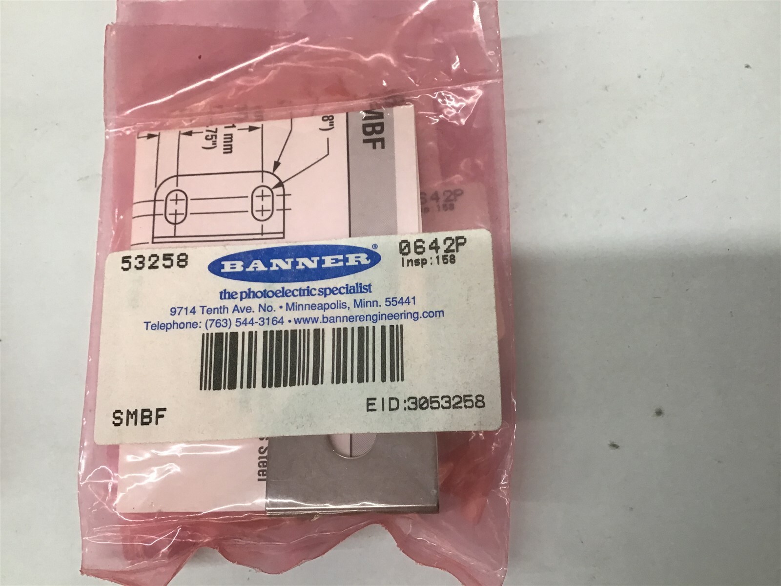 Banner 53258 SMBF Mounting Bracket Lot Of 2