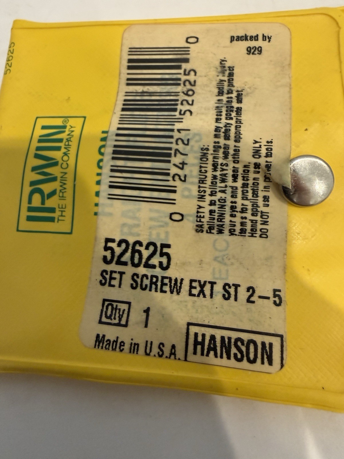 New Irwin 52625 Four Piece Set Screw Extractor Set, ST 2 Through ST 5