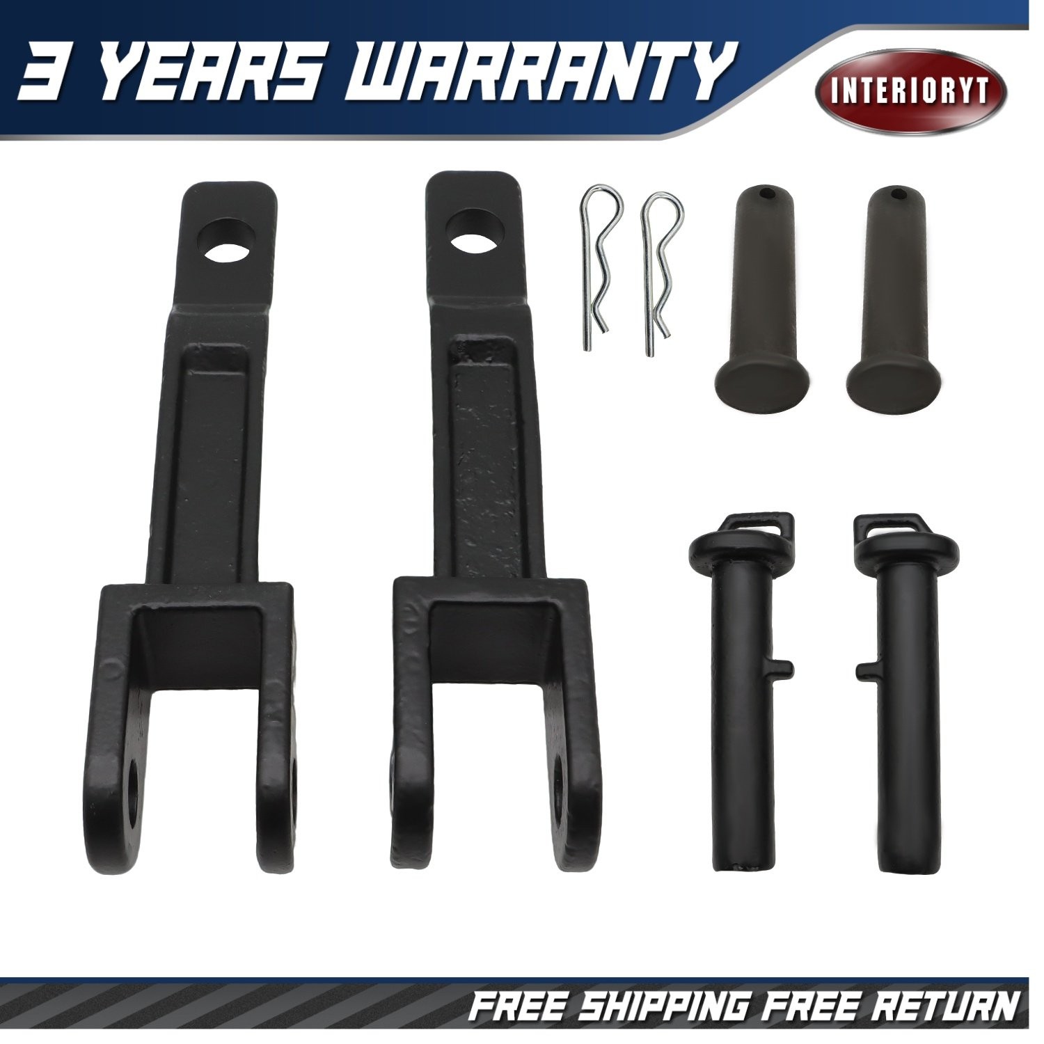 Tow Hook For Peterbilt/Kenworth Set Of 2 with Pull Pin & Frame Pin A20-6014