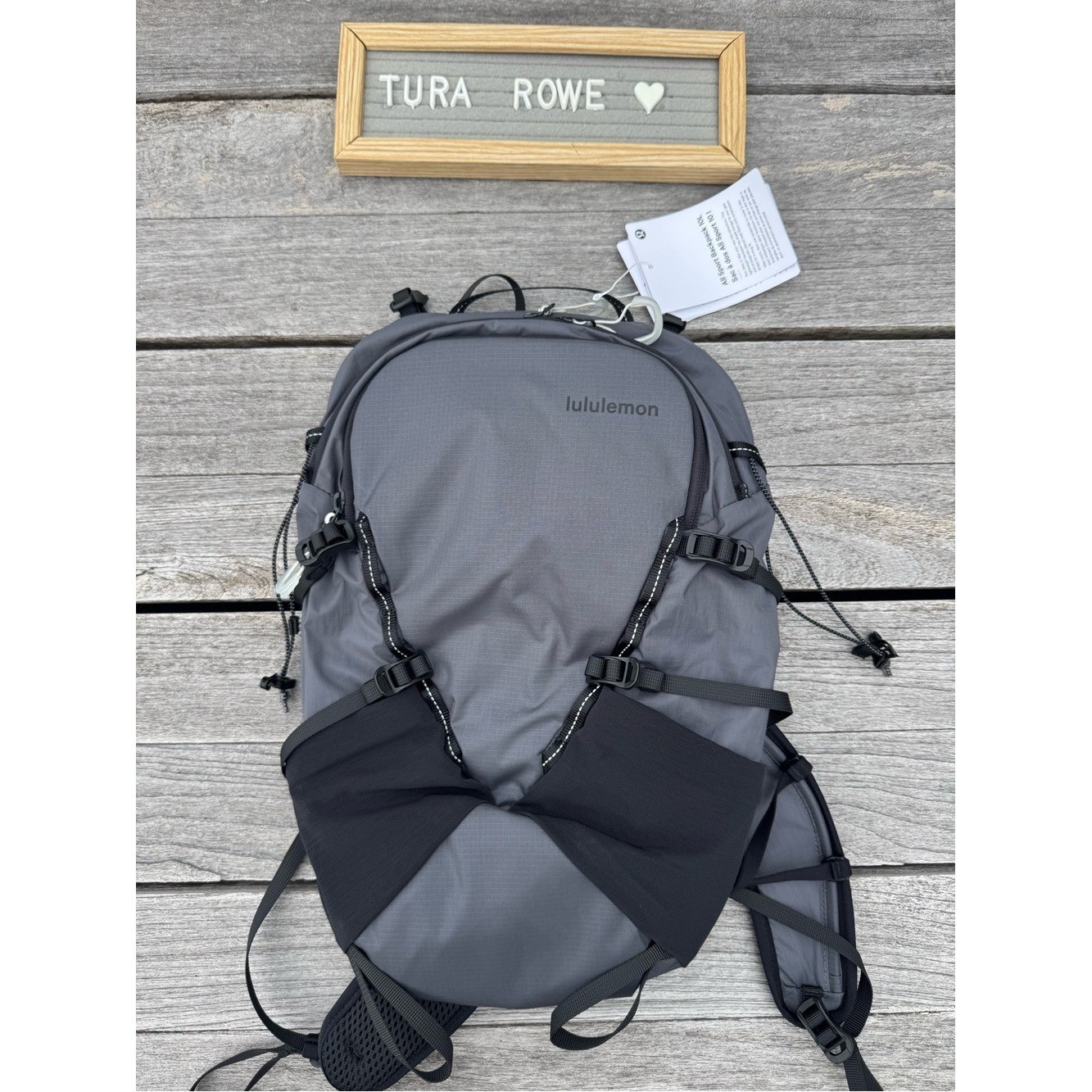 Lululemon All Sport Backpack 10L Anchor Black NWT Travel Gym Hiking