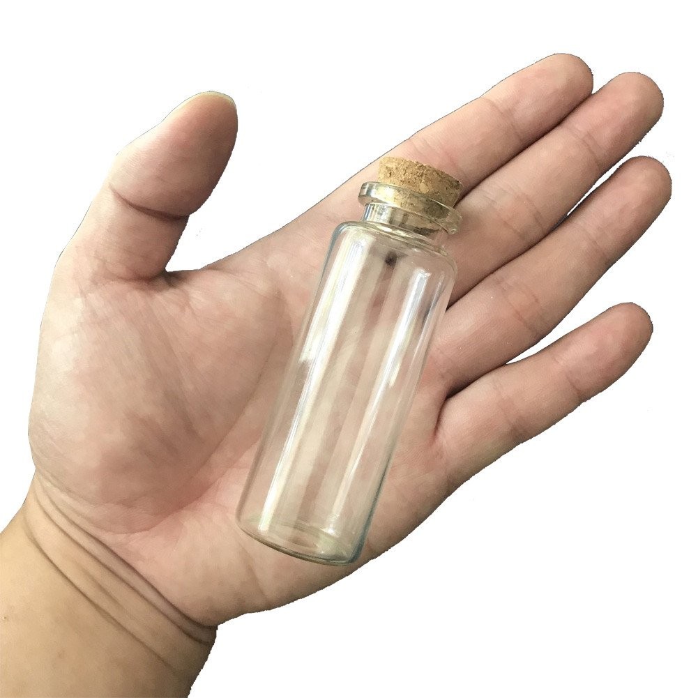 30x80x17mm 40ml Glass Bottles With Cork 12pcs/lot For Wedding Holiday Decorat...