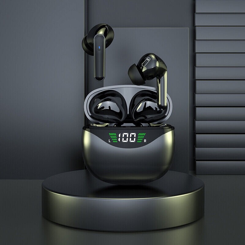 Bluetooth Earbuds Headset 5.3 Wireless Noise Cancelling with Charging Case TWS