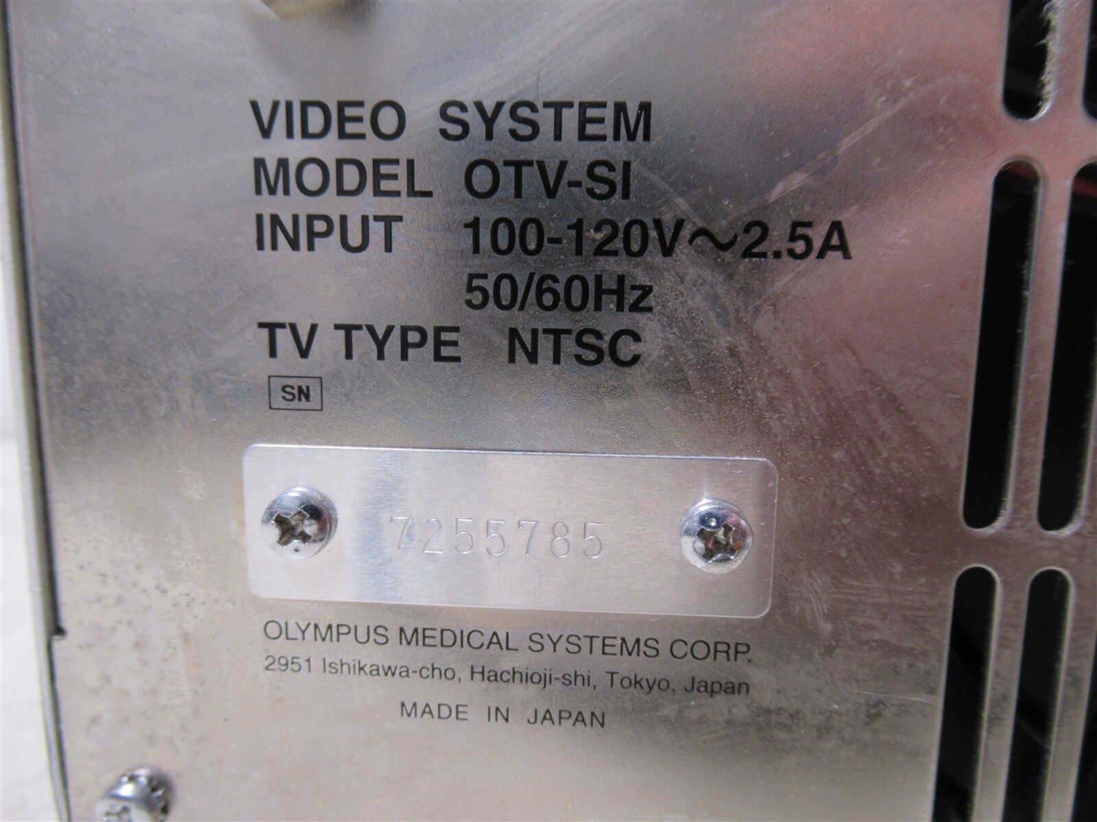 Olympus OTS-SI Digital Video Processor Camera Light Endoscope Light Source