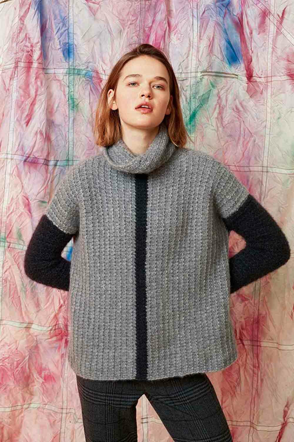 Pullover - Lang Yarns Cashmere Light - Model Package Knitting Package With