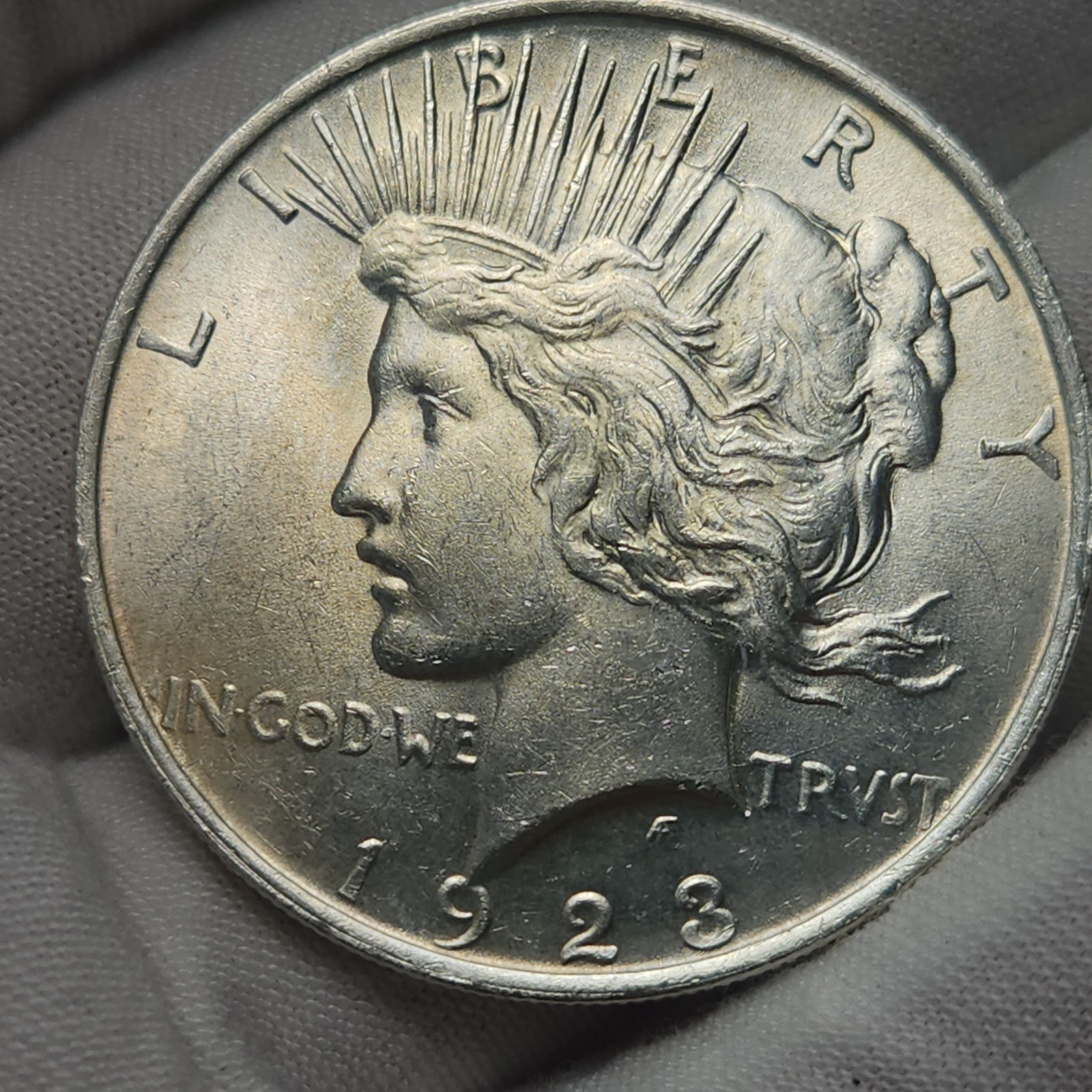 1923 P Peace Silver Dollar $1 US Coin Choice BU Uncirculated P23Db3