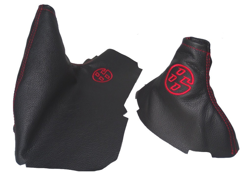 Gear & Handbrake Boots For Toyota GT 2012-2019 Leather "86" Red Embroidery