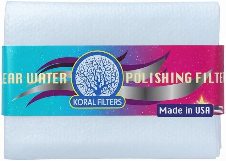 Aquarium Polishing Filter Pad, 200 Micron, 24" x 36" - (2 Pack)