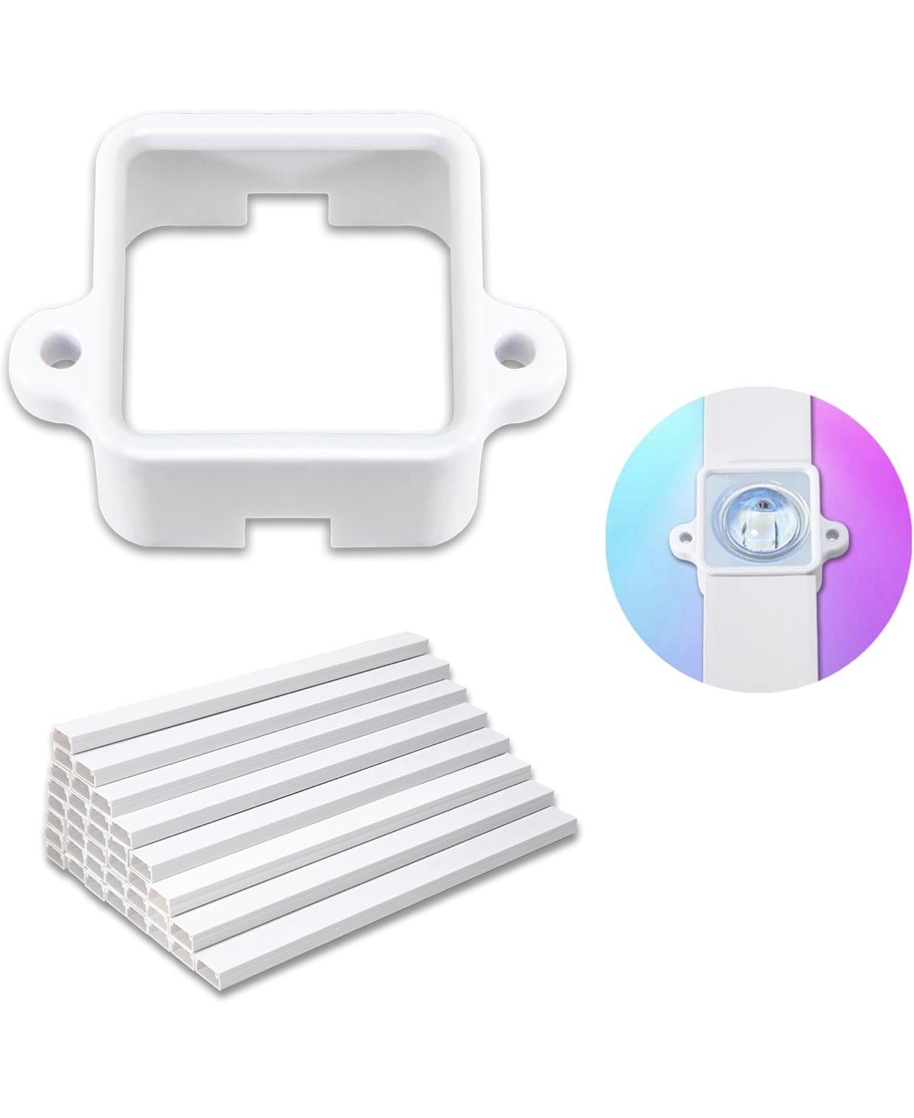Light Clips & Mounting Brackets for Govee Outdoor Lights H805,  Firmly 72 Tracks