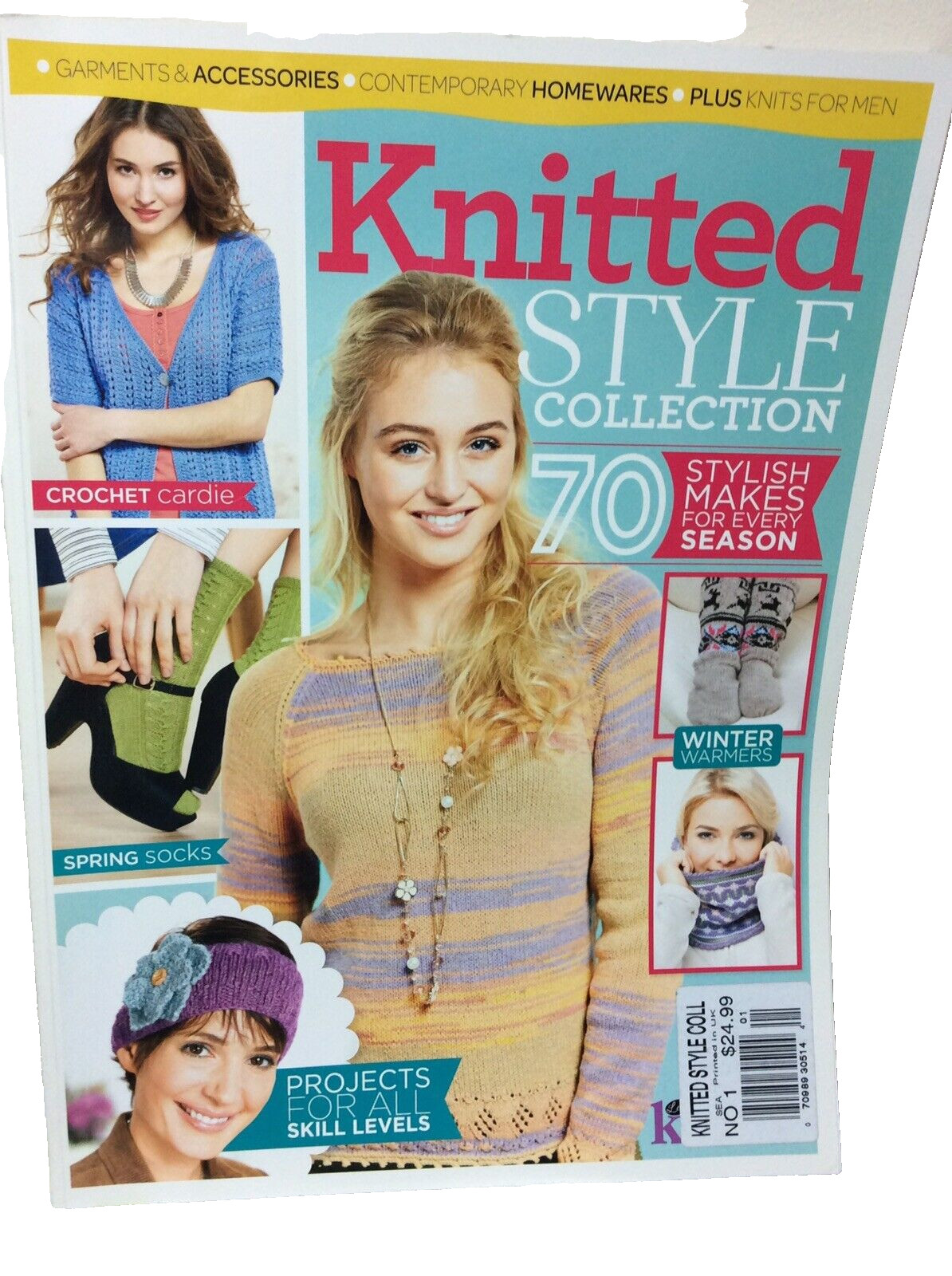 Liquidation Sale.    Knitted Style Collection Patterns Soft Cover Book