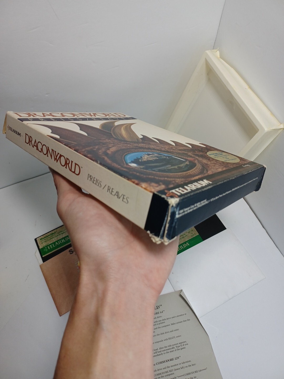VTG 1984 DragonWorld C64 Commodore 64 Game Trillium WORKS