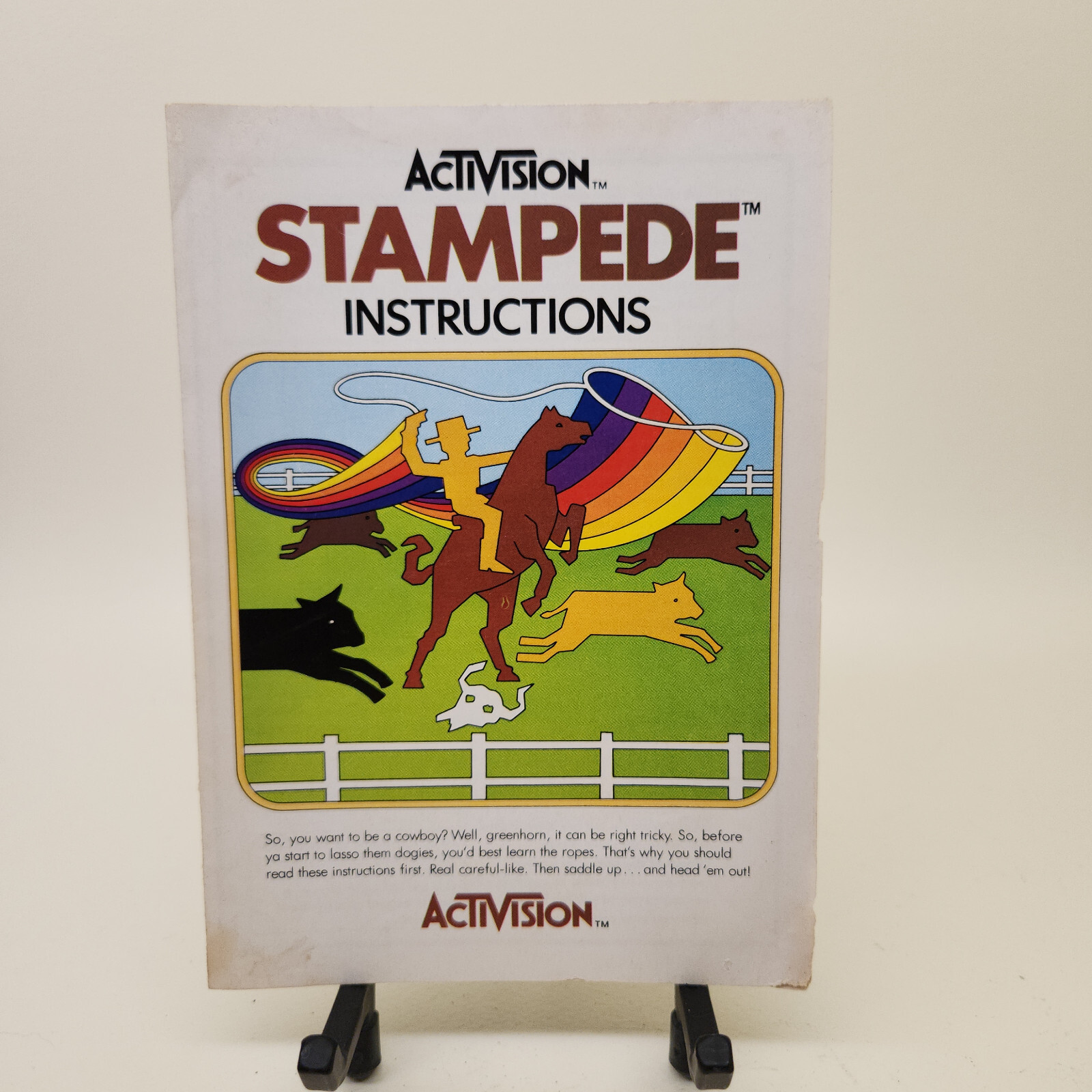 Atari Instruction Manual Booklet - Stampede 1981