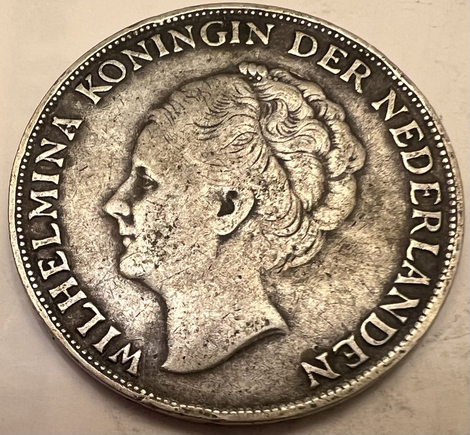 1944 D 🇨🇼 Curacao 1 Gulden Silver Coin KM #45 - Combined Shipping - Lot C94n