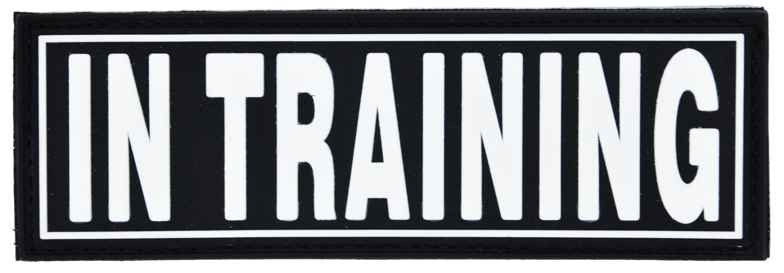 Removable 3D Rubber Patch "IN TRAINING" 1.5" X 4"