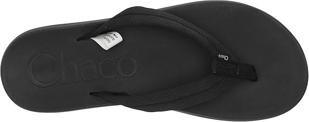 Chaco Men's Chillos Flip Flop Thong Sandal Lightweight Black Size 9