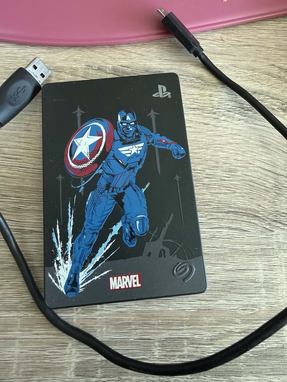 Seagate Limited Edition Marvel Captain America 2TB Game Drive for PS4