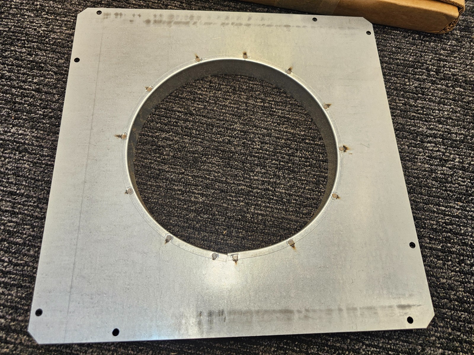 Zephyr 54190053 Front Panel Rough-In Plate - 8" Round, DLI-A