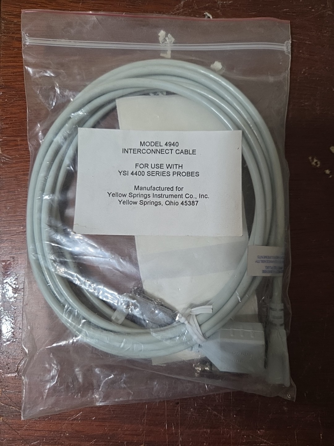 Interconnect Cable Model 4940 for use with YSI 4400 Series Probes