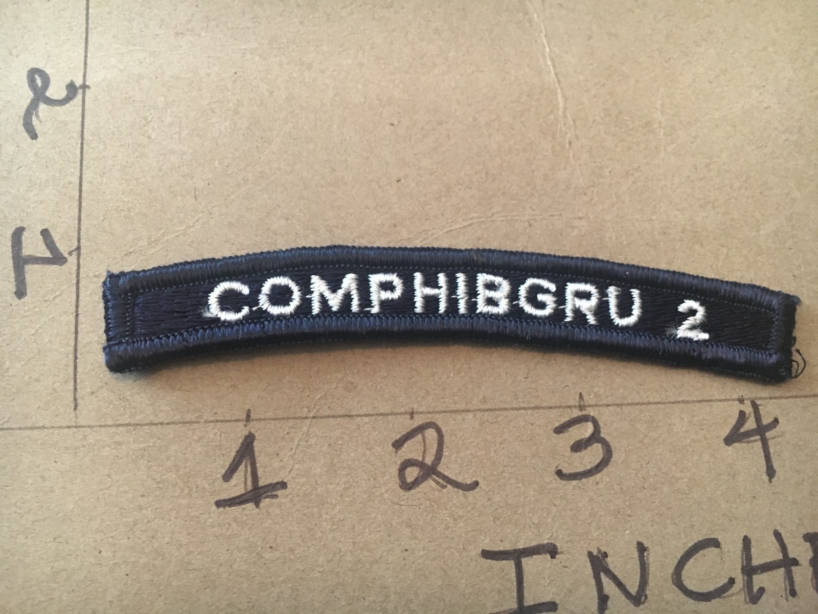 US NAVY SHOULDER STRIP TAB *** rocker *** Patch Comphibgru 2
