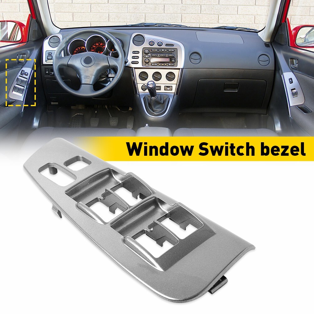 For Toyota Corolla Matrix Driver Side Window Switch Trim Bezel Plate 2003-2008