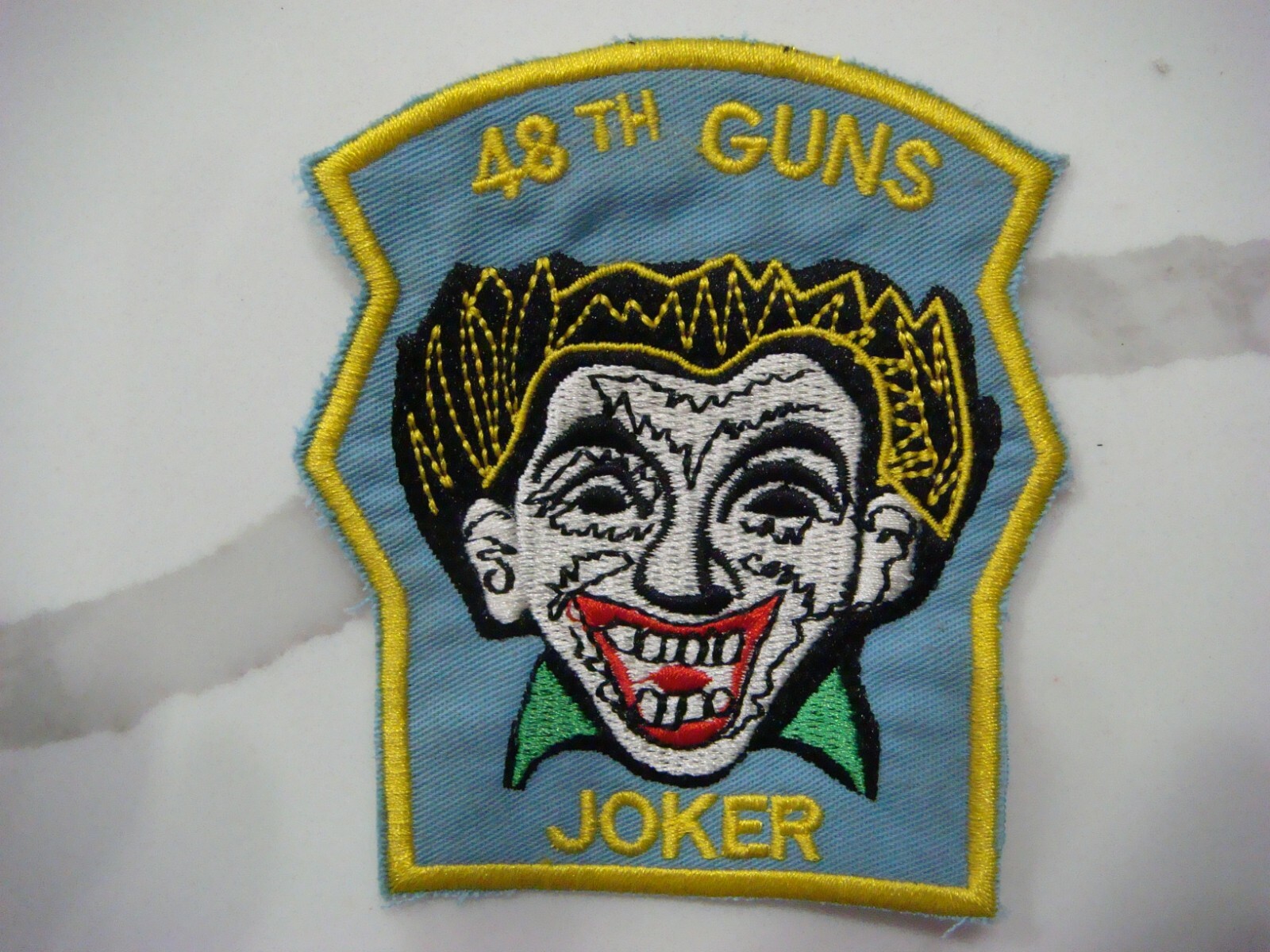 US 48th ASSAULT HELICOPTER CO. 3RD PLATOON GUNS "JOKER,  VIETNAM WAR PATCH