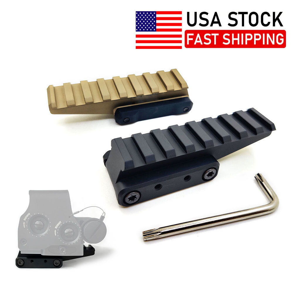 Tactical 8 Slot Optic Fast Riser Mount For 556 558 Sight Fit 20mm Picatinny Rail