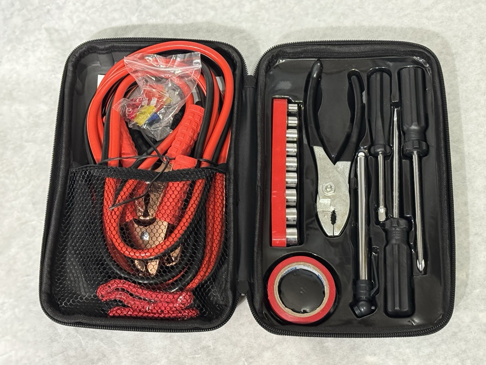 Firestone 30-PC set roadside auto emergency kit. Portable Assistance Cars, SUVs